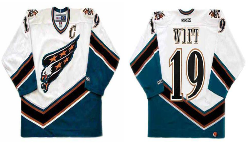 2019 Men Washington Capitals #19 Witt white CCM NHL jerseys